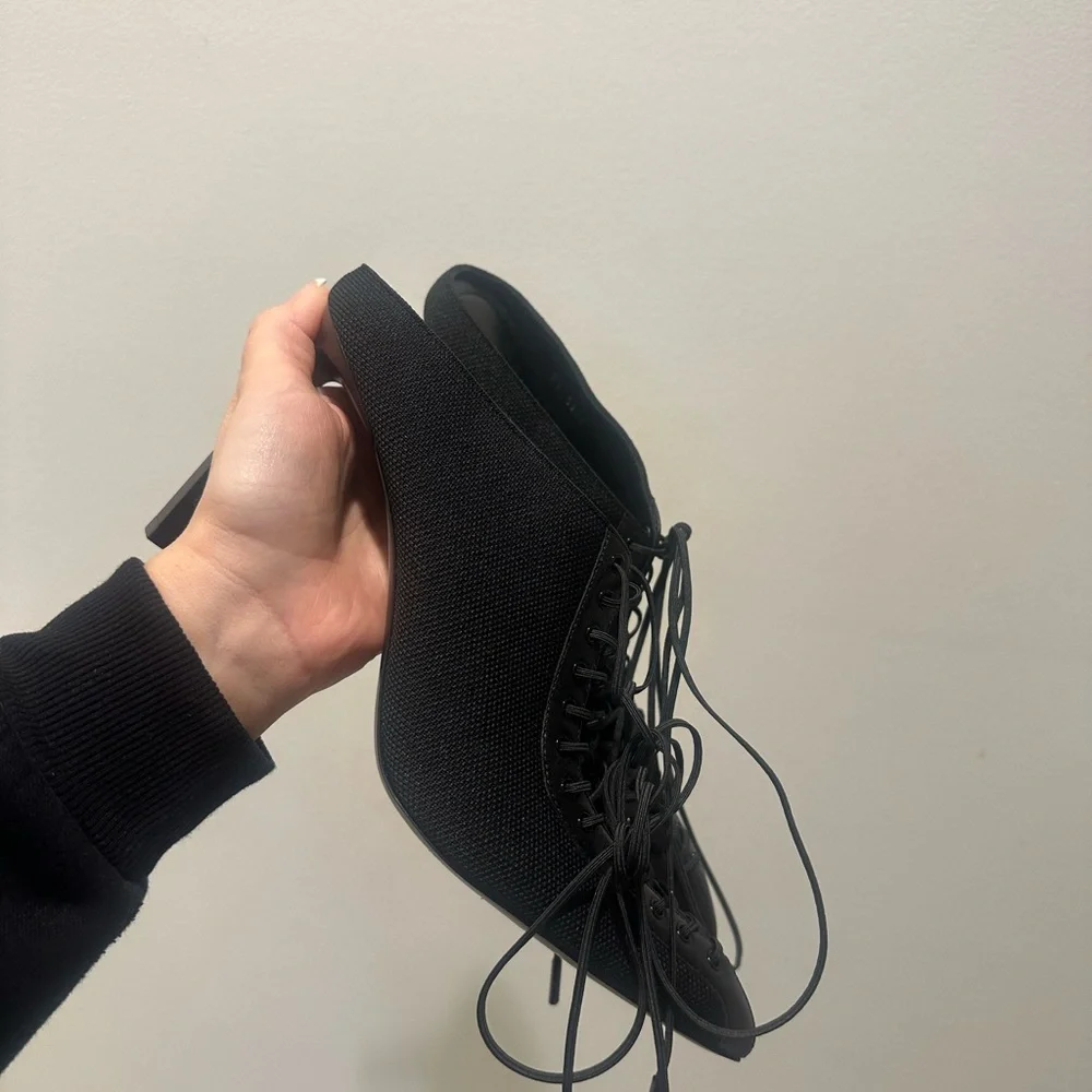 Givenchy Black Lace-Up Boots - Picture 2 of 4